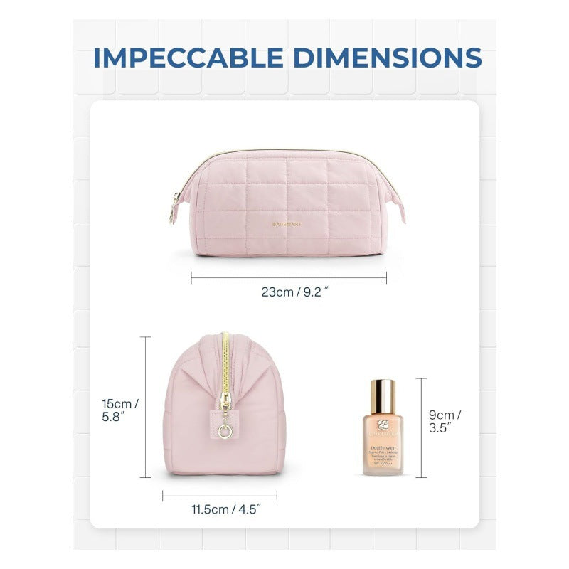 Quilted Cosmetic Organizer Bag Stornfield