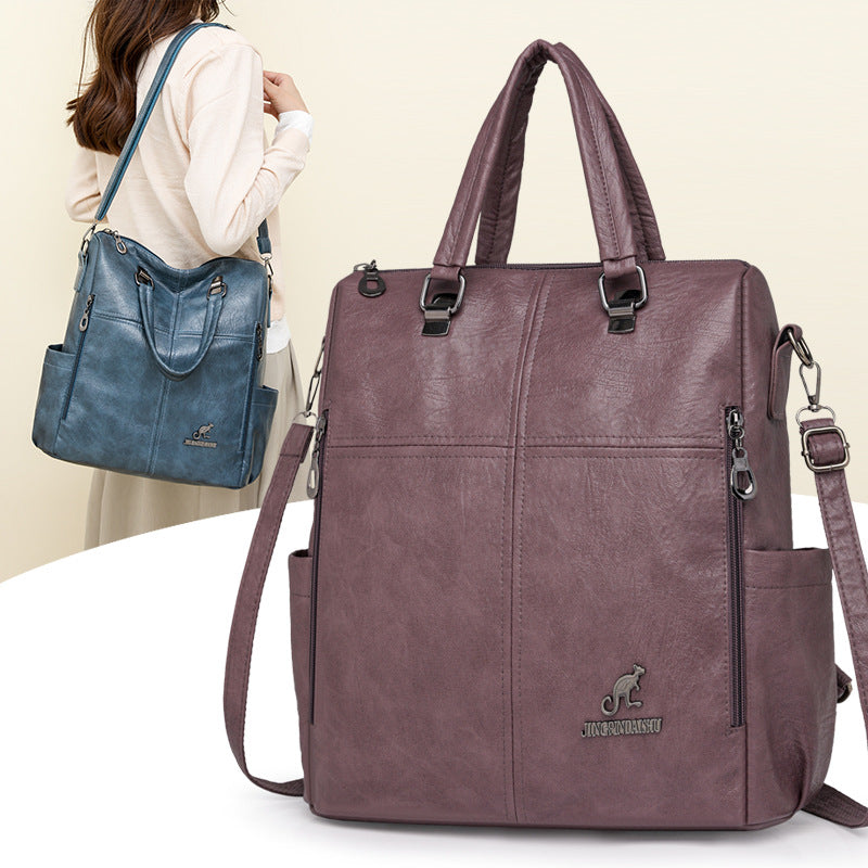 Multi-Functional Faux Leather Handbag Stornfield