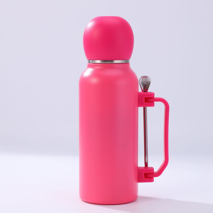 Women practical insulated bottle with integrated tea strainer Stornfield