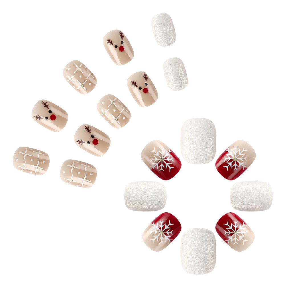 Festive Holiday-Themed Nail Art Set Stornfield