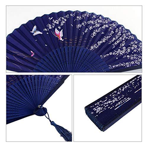 Women Elegant handcrafted fan with floral motifs Stornfield