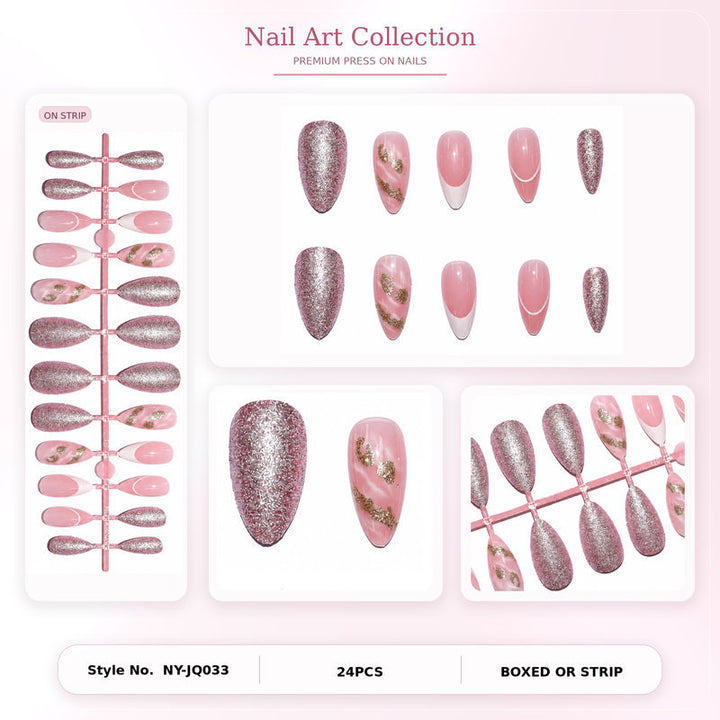 Premium Nail Art Set with Glitter and Flower Pattern Stornfield