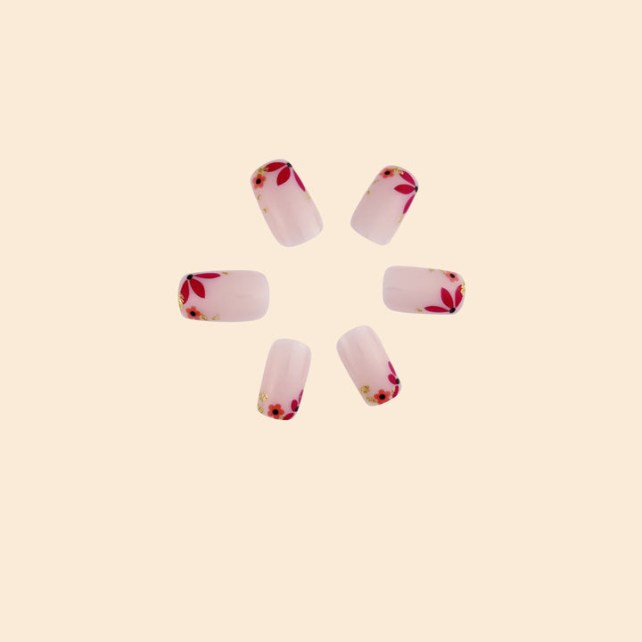 Floral Embellished Nail Art Extensions Stornfield