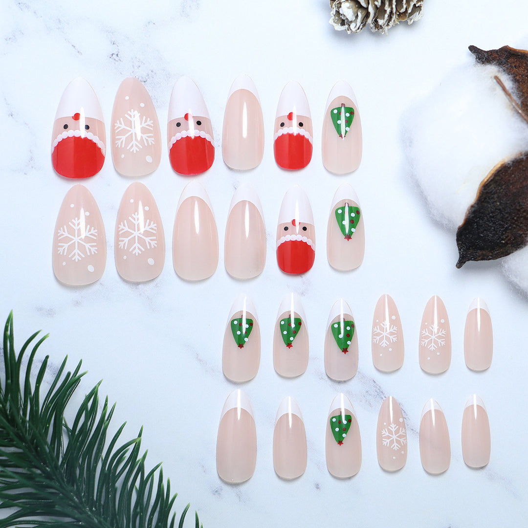 Festive Seasonal Press-On Nail Art Stornfield