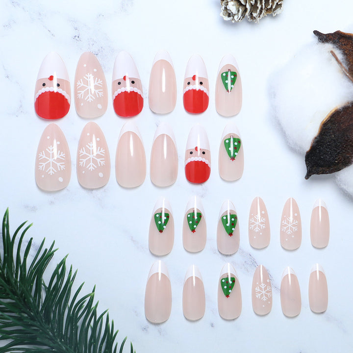 Festive Seasonal Press-On Nail Art Stornfield