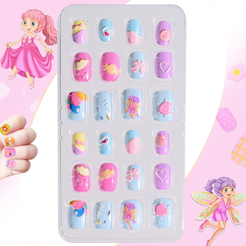 Children's Themed Decorative Press-On Nail Set Stornfield