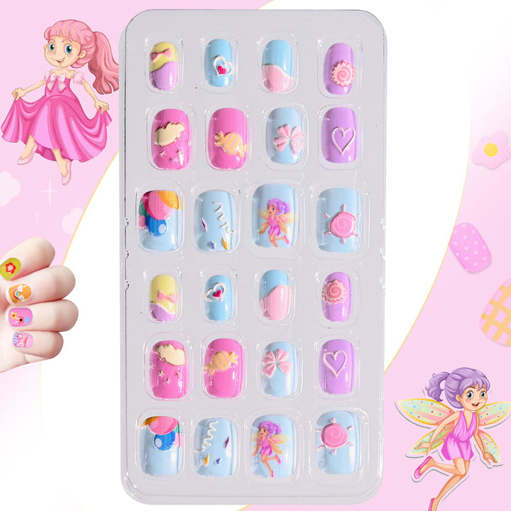 Children's Themed Decorative Press-On Nail Set Stornfield