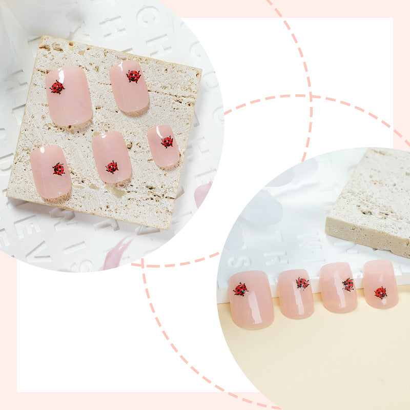 Artistic Ladybug Design Press-On Nail Set Stornfield
