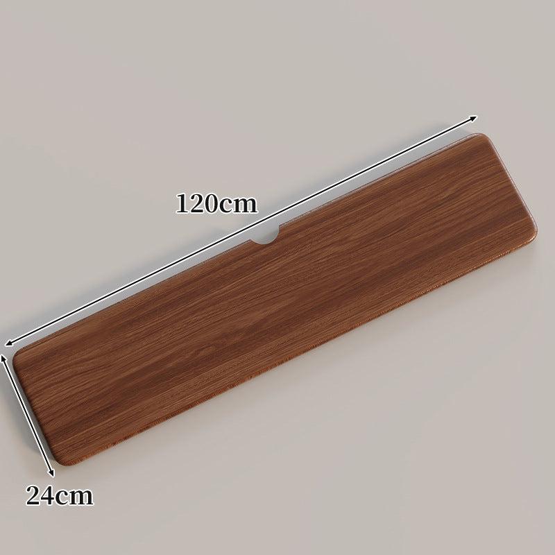 Ergonomic Solid Wood Keyboard Palm Rest with Cable Notch