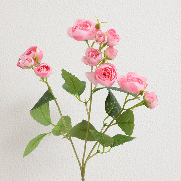 Realistic Artificial Rose with Fine Flowers and Leaves