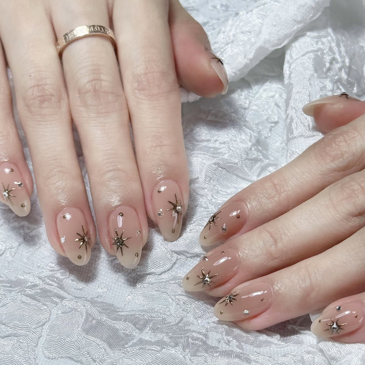 Elegant Decorative Press-On Nail Tips Stornfield