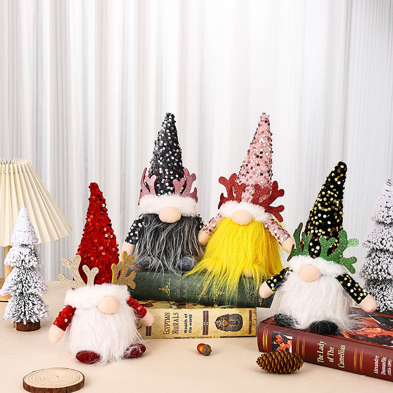 Decorative Christmas gnome figure with LED lighting Stornfield