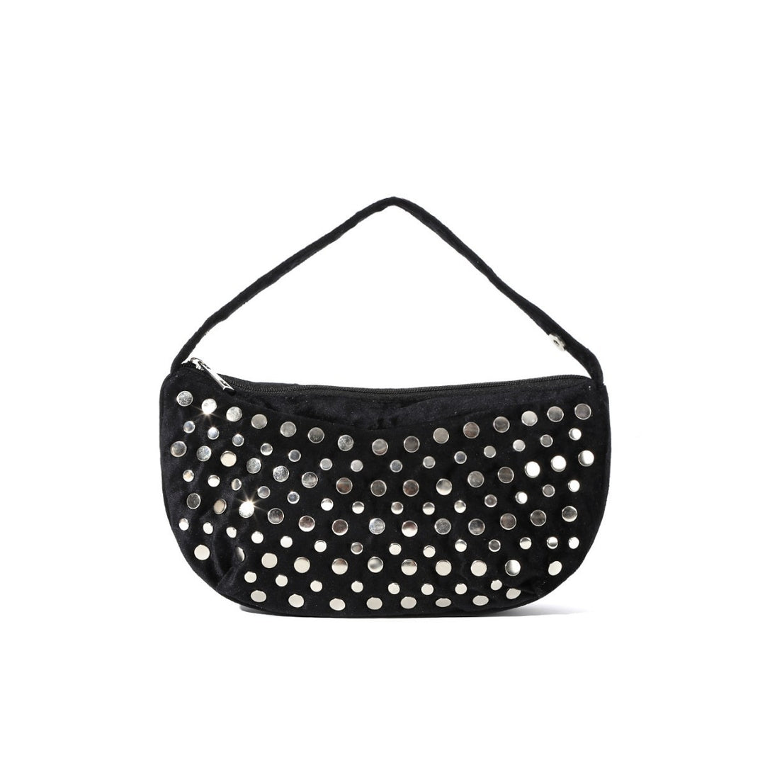 Satin Zipper Closure Handbag