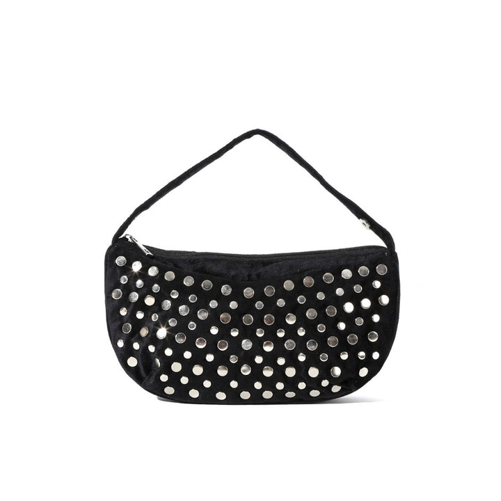 Satin Zipper Closure Handbag