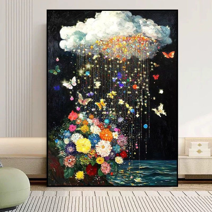 Abstract Butterfly Floral Canvas Artwork Stornfield