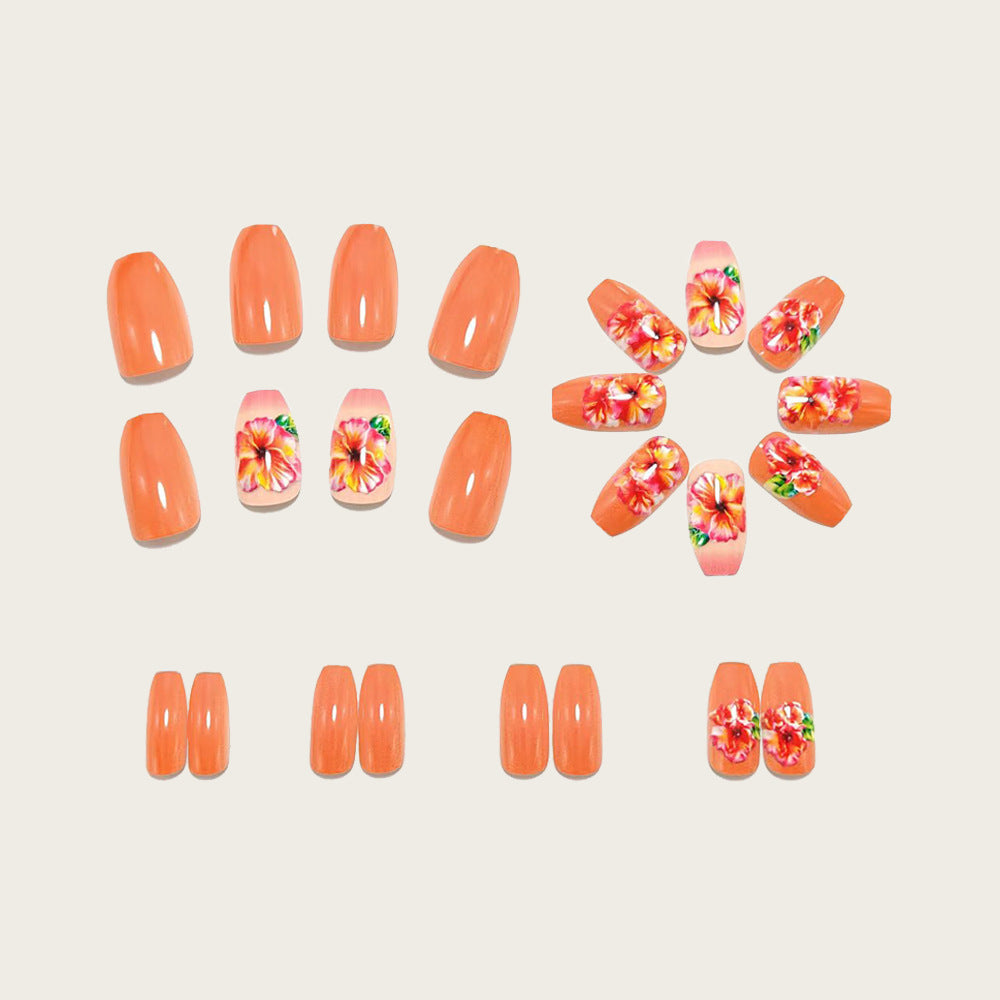 Artificial nails with floral drop design Stornfield