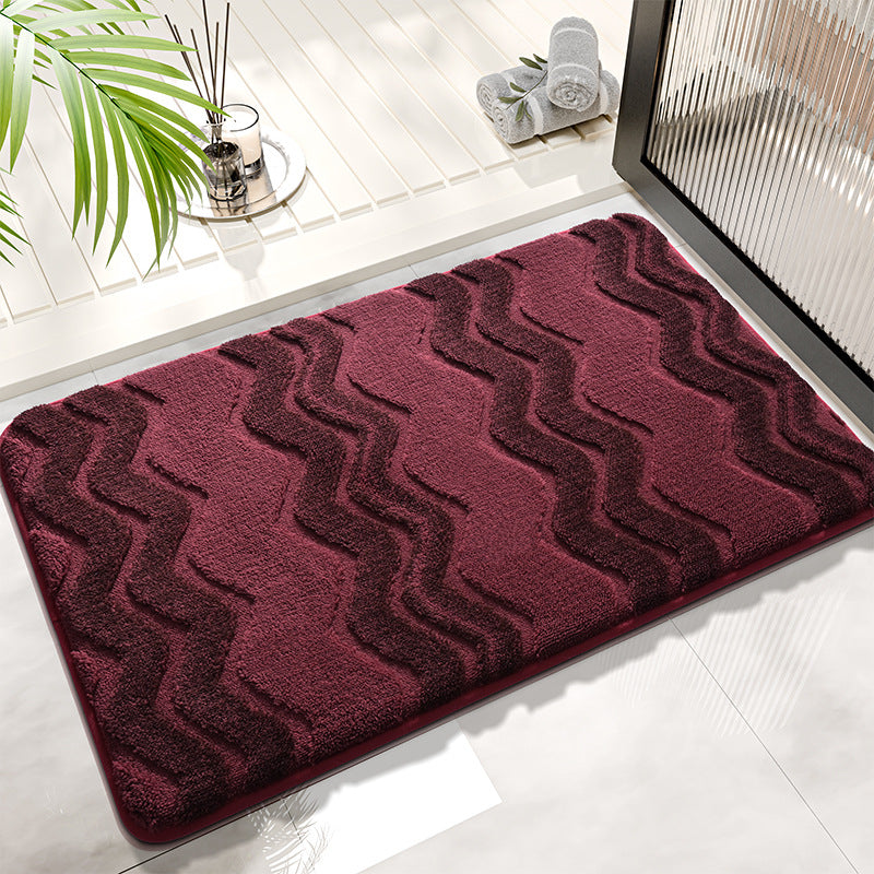 Textured Memory Foam Bathroom Mat Stornfield