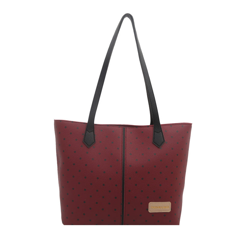 Trendy Polka Dot Tote Bag