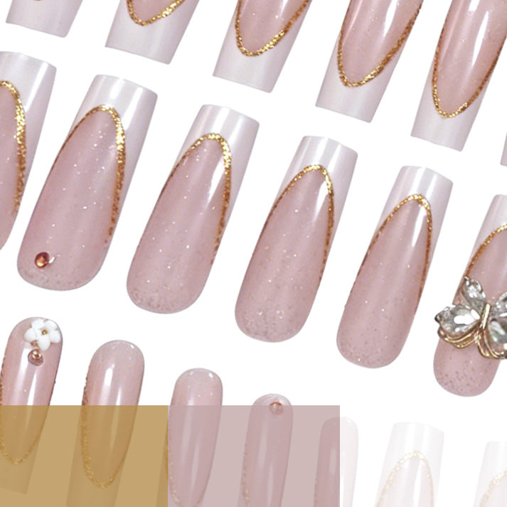 Elegant Floral Nail Art Extensions Stornfield