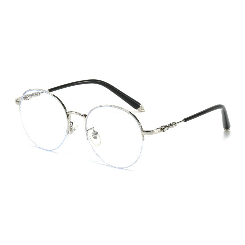 Women's round sunglasses with elegant metal frame and comfortable nose pads Stornfield