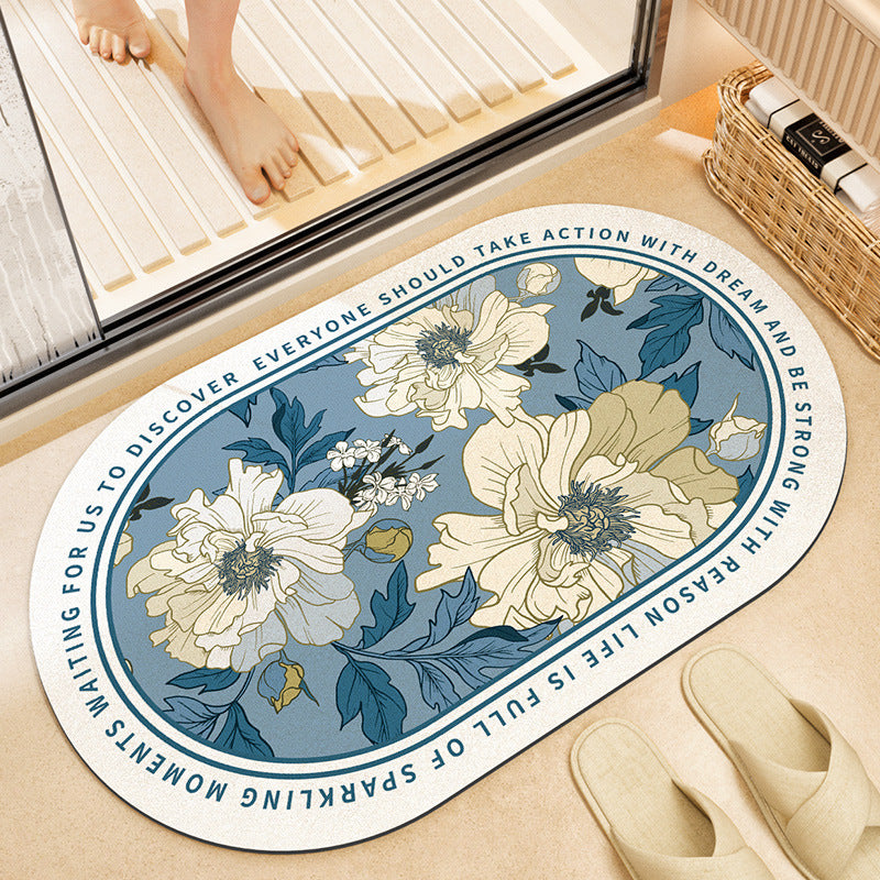 Stylish Floral Bath Mat