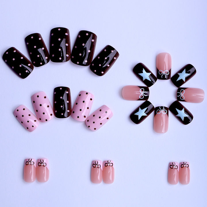 Self-adhesive artificial nails with playful patterns Stornfield