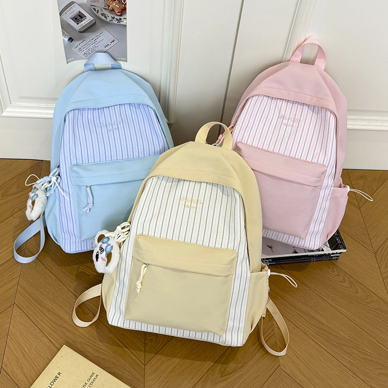 Casual Stripe Patterned Backpack Stornfield
