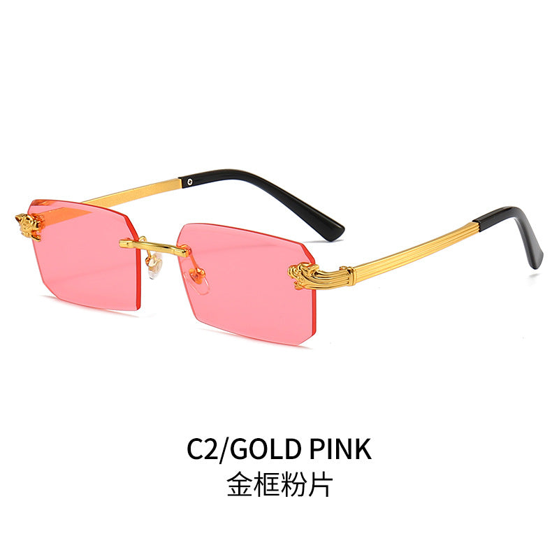 Ladies Fashion Sunglasses with Faceted Frame and Luxurious Accents Stornfield