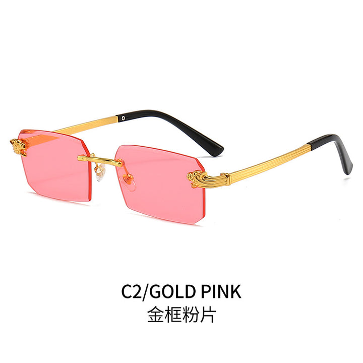 Ladies Fashion Sunglasses with Faceted Frame and Luxurious Accents Stornfield