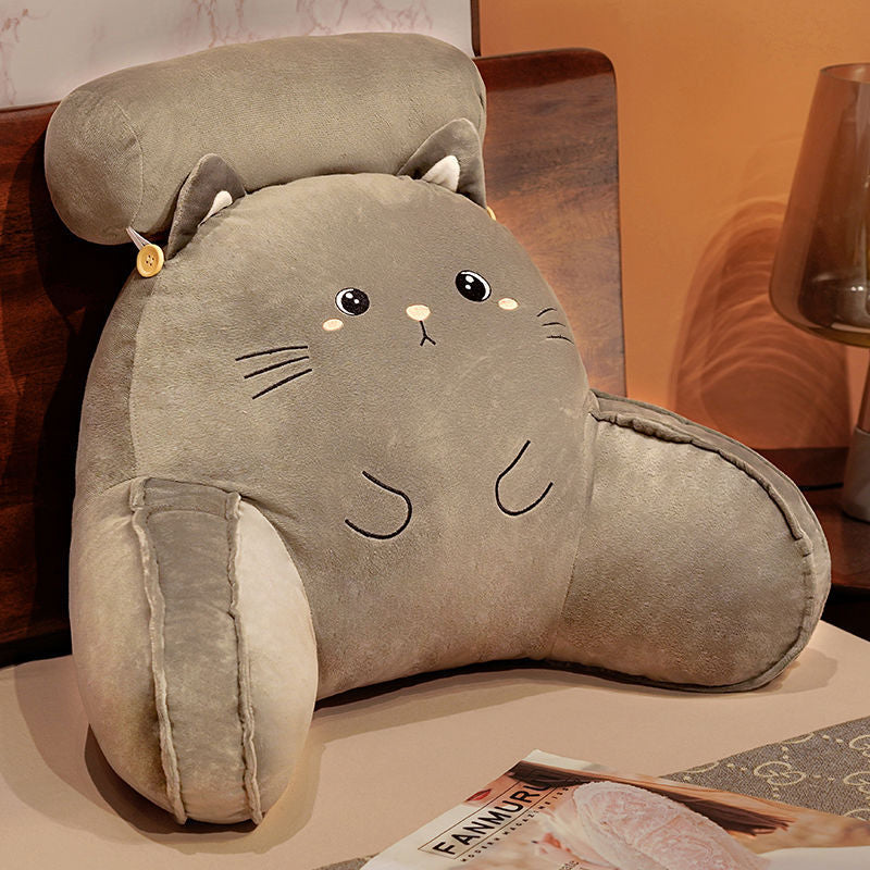 Cozy back support pillow with bear motifs Stornfield