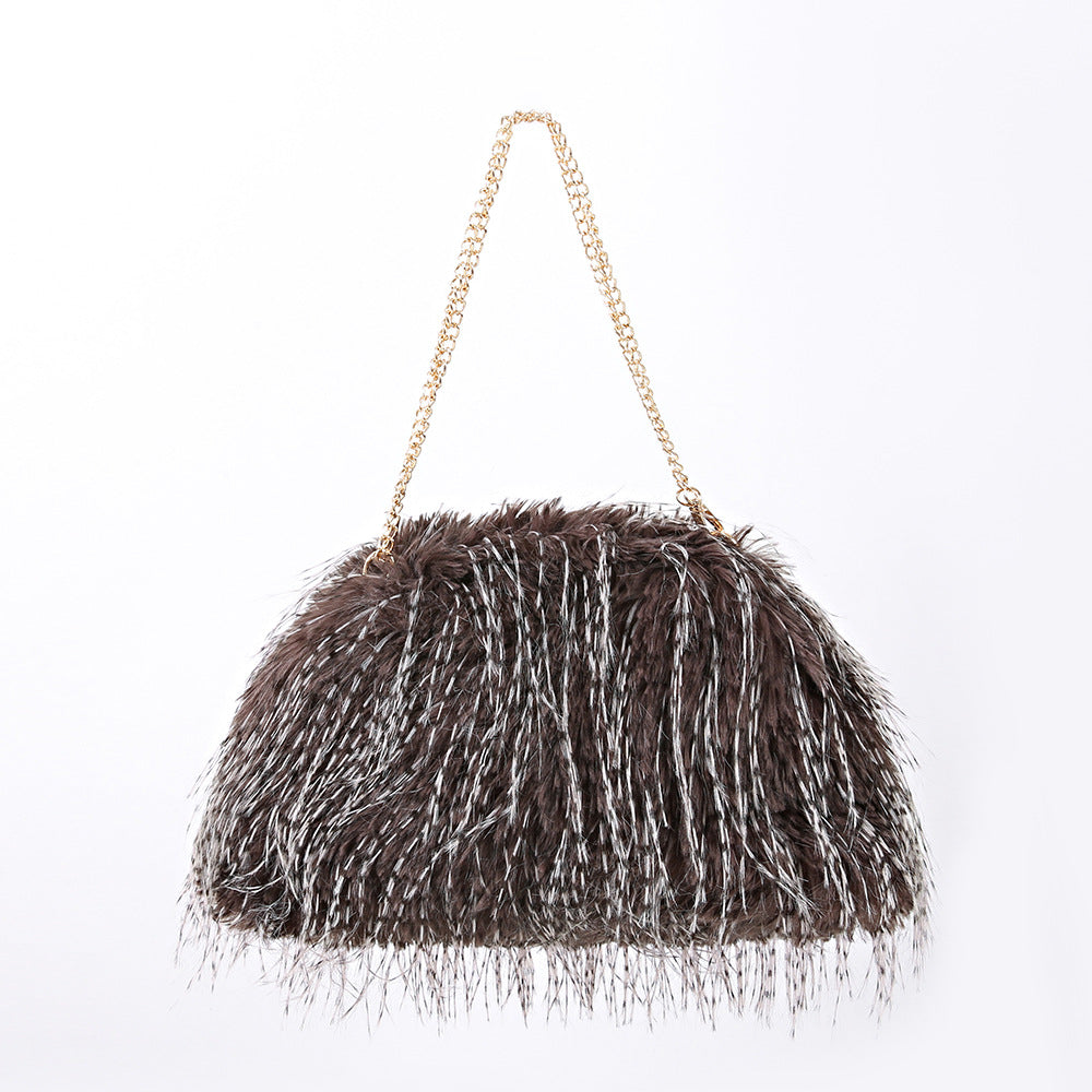 Fluffy Furry Handheld Bag