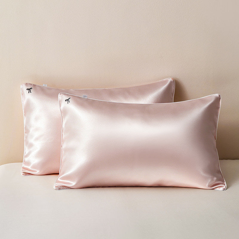 Silky Satin Pillowcase Pair for Hair & Skin Care with Hidden Closure