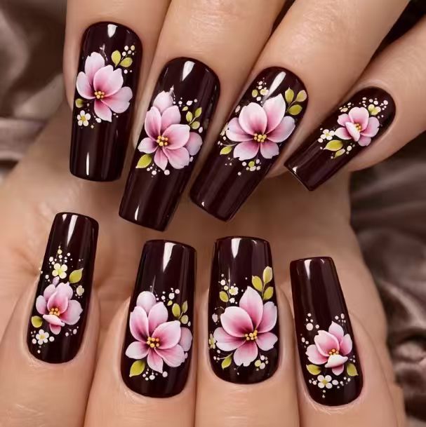 Floral Nail Art Design Stornfield