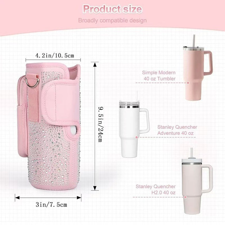 Ladies Glittering Drink Container Bag with Versatile Functionality Stornfield
