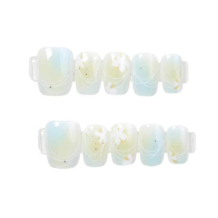 Elegant Floral Art Press-On Nails Stornfield