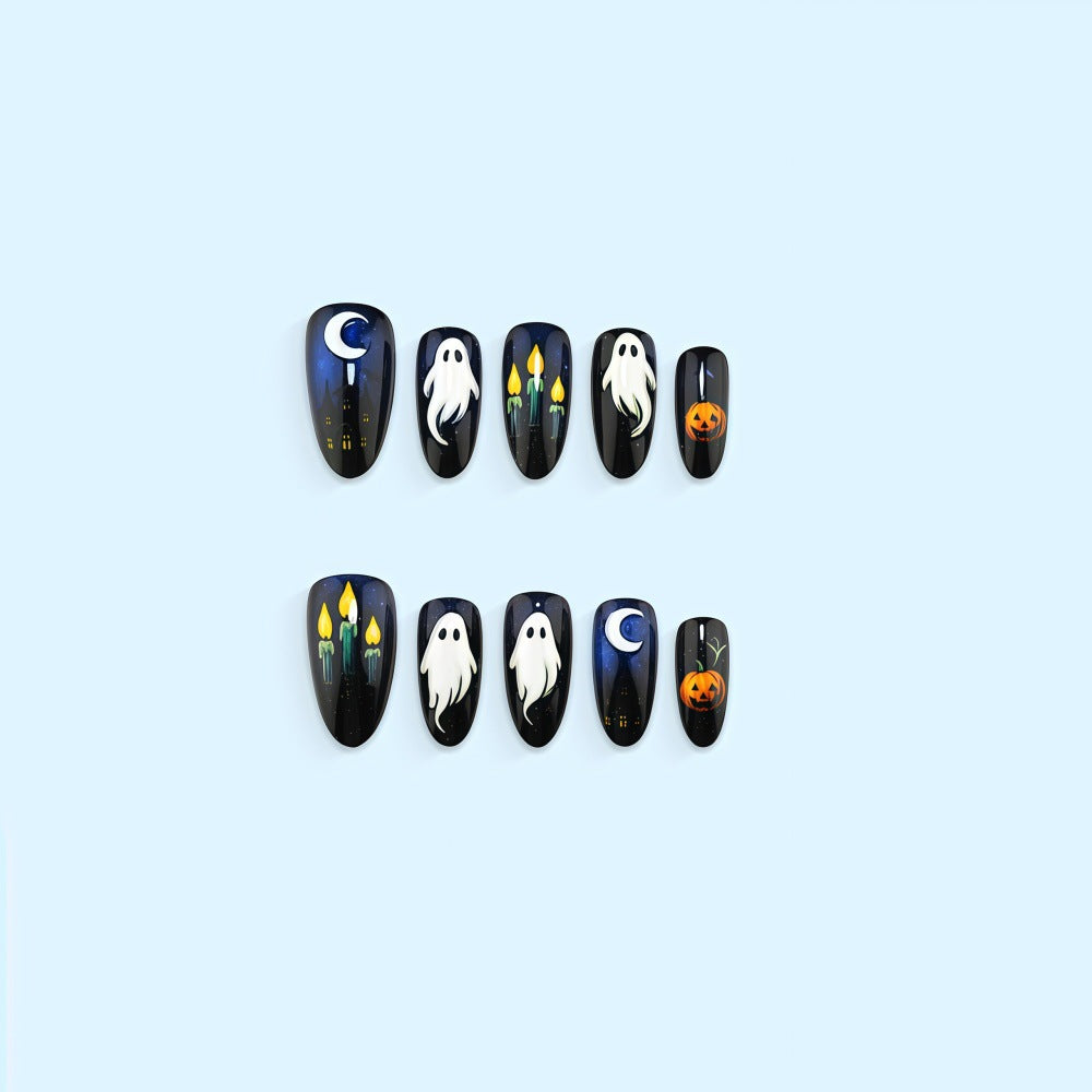 Artificial nails in festive Halloween design Stornfield