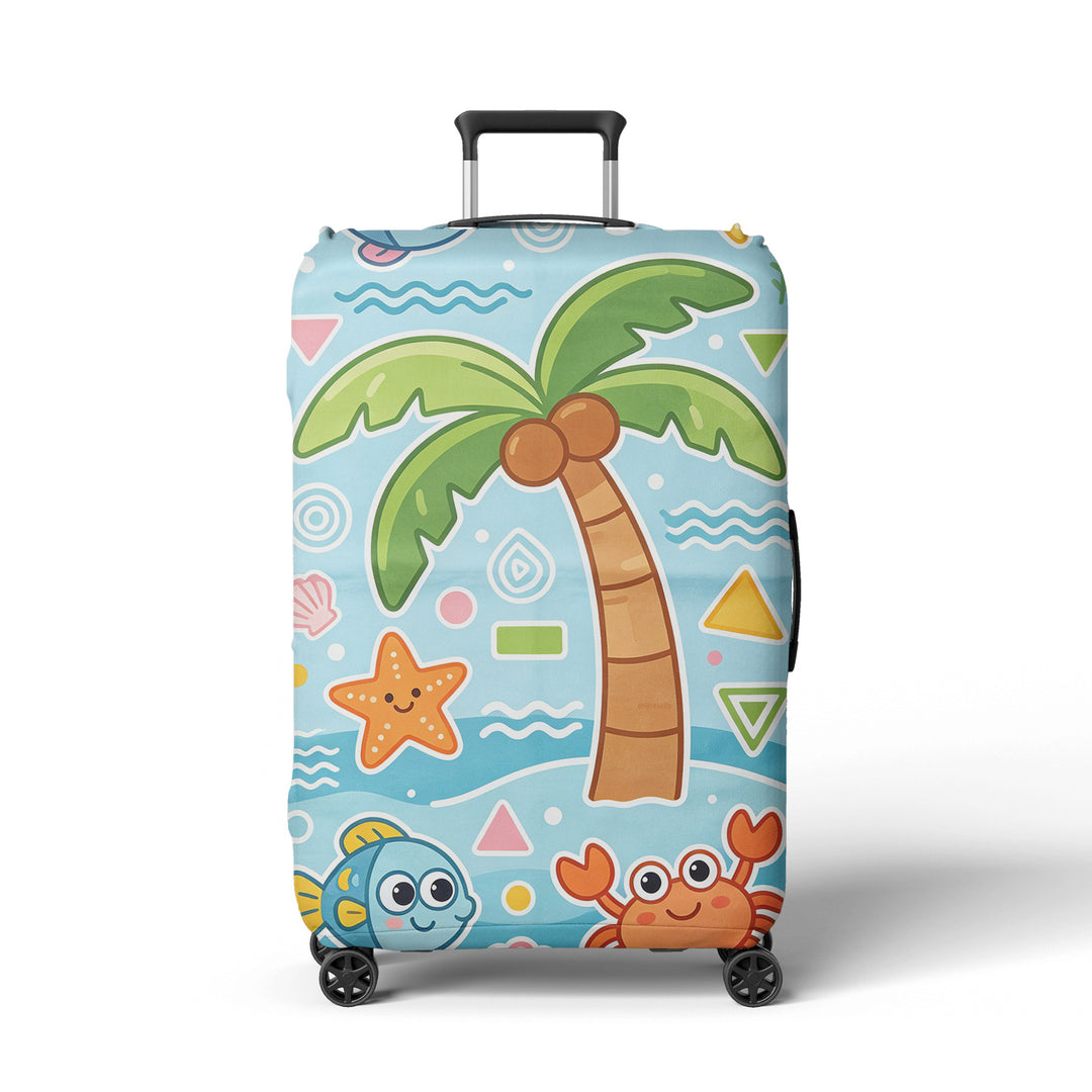 Women's suitcase cover with cheerful Stornfield  motif