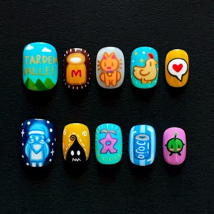 Playful Artistic Nail Art Design Set Stornfield