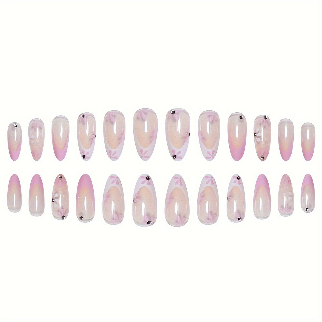 Floral Art Acrylic Nail Set Stornfield