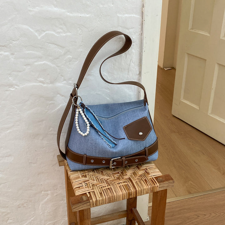 Casual Denim Shoulder Bag
