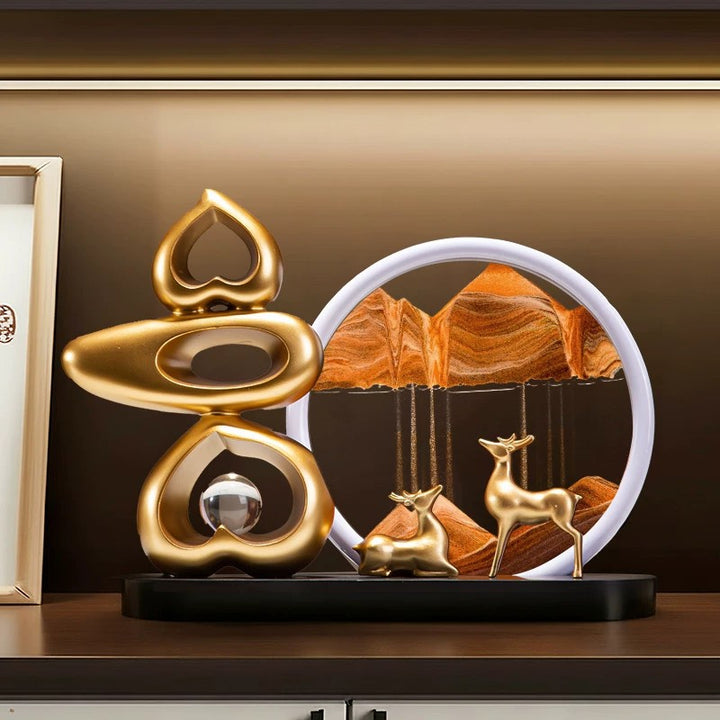 Modern Abstract Sand Art Sculpture