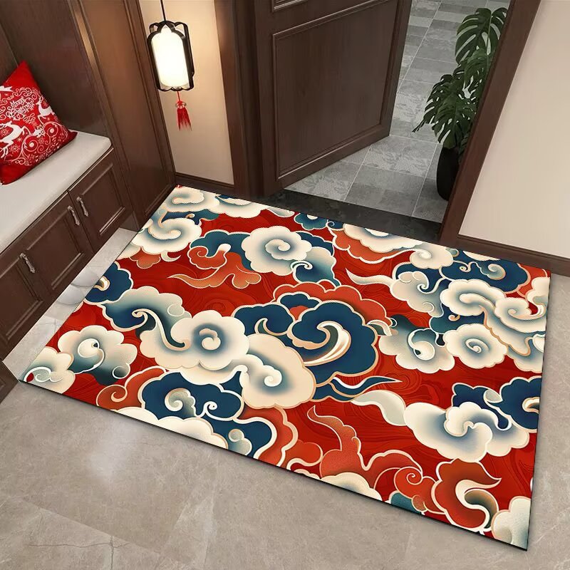 Elegant Cloud Motif Area Mat Stornfield