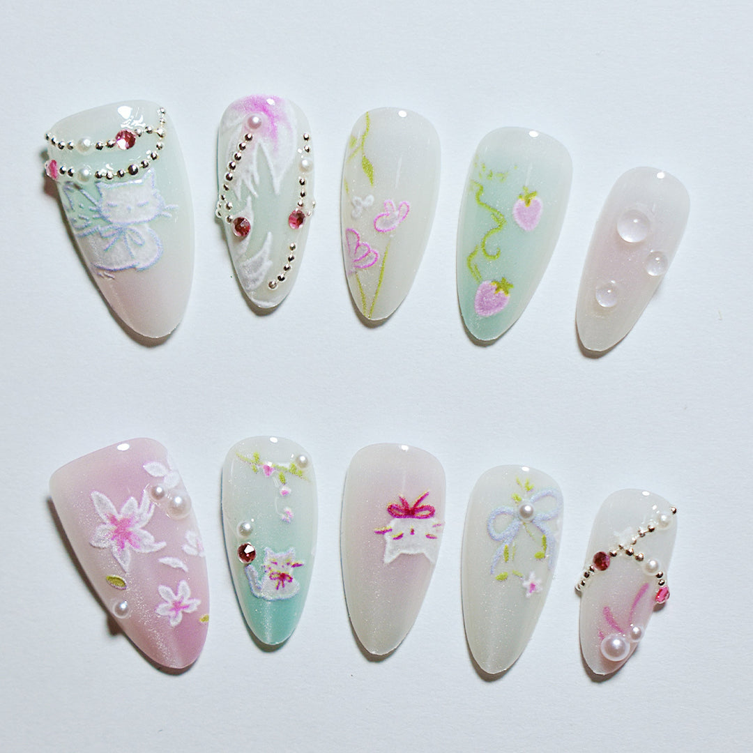 Thematic Artisan Press-On Nail Set Stornfield