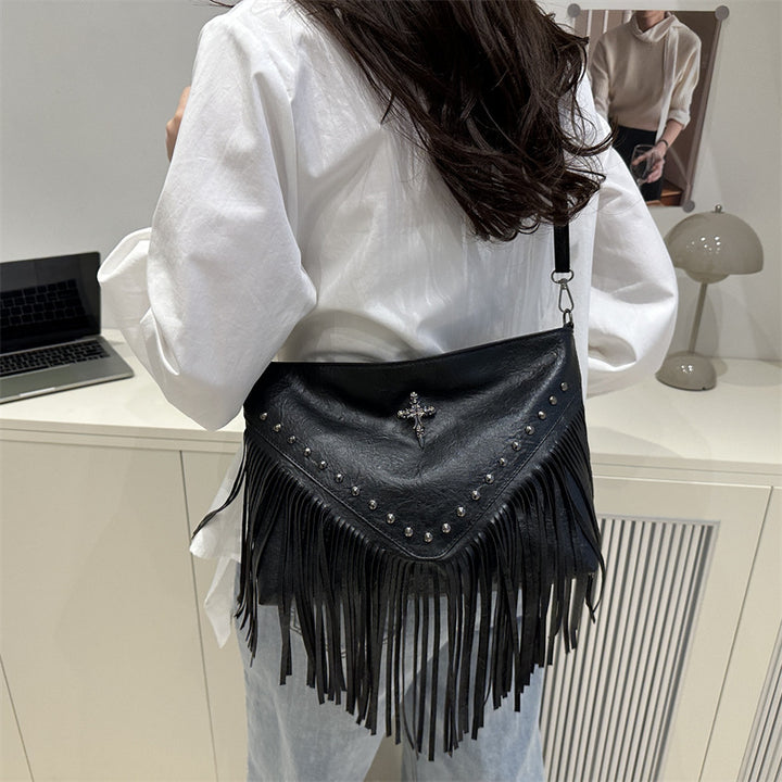 Fringe Detail Crossbody Bag