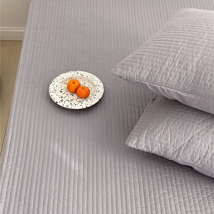 Quilted Cotton Mattress Pad Protector Breathable Hypoallergenic Mattress Topper