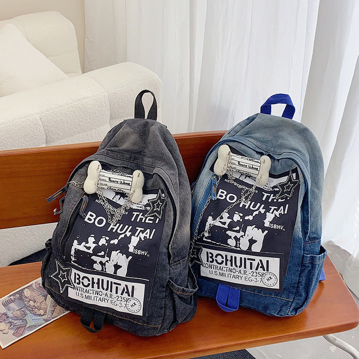 Casual Graphic Print School Backpack Stornfield