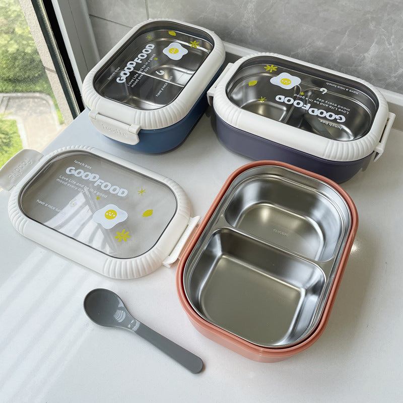 Dual-Compartment Food Storage Container