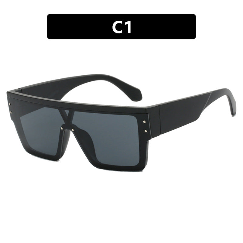 Women futuristic oversized sunglasses with clear lenses Stornfield
