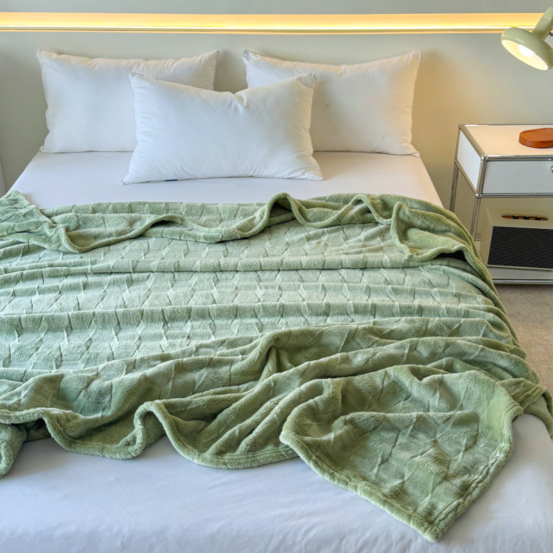 Cozy Textured Throw Blanket