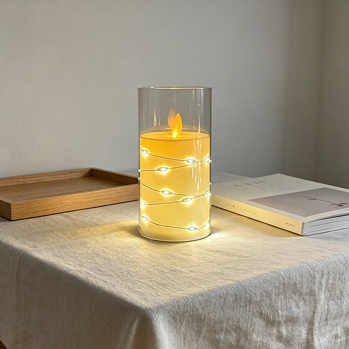 LED Scented Candle with Flame Effect Stornfield
